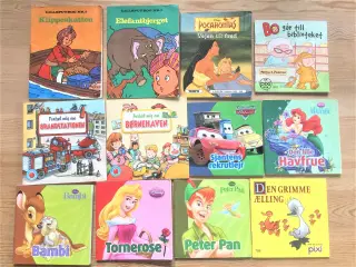 5 x 12 børnebøger, Lilleput, Disney m.fl.