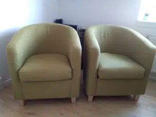 2 stk lænestole grønne