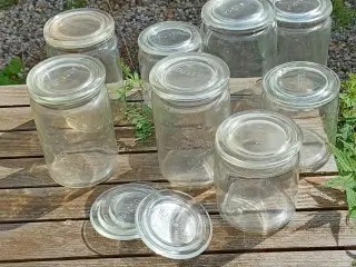 Antikke syltetøjsglas