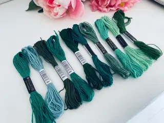 Blandet broderigarn i bomuld