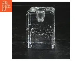 Glas fyrfadsstage (str. 8x6x6 cm)