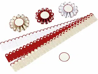 Rosetter, diam. 8 cm, 160 g, 6stk./ 1 pk.