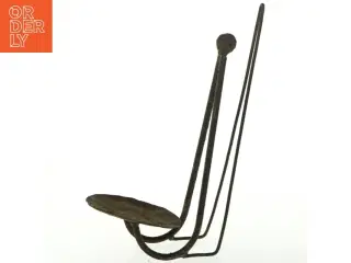 Antik jernlysestage (str. H. 29 cm)