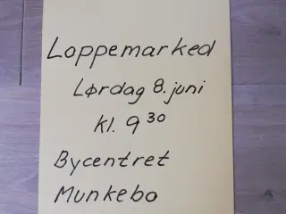 Loppemarked Bycentret Munkebo lørdag 8. juni