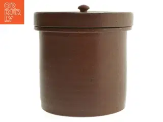 Lerkrukke med låg (str. 17 cm)