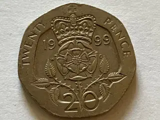 20 Pence England 1999