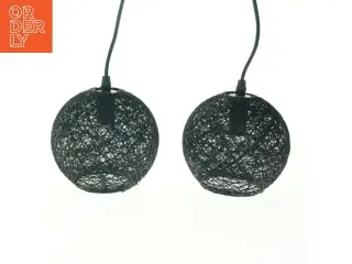 Sort pendellampe fra Design Lights (str. Ø. 16 cm)