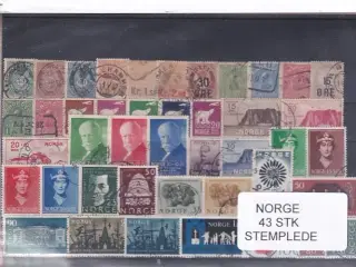 Norge Samling - 43 Stk.  - Stemplet