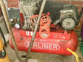 3 hk 50L oliefri kompressor