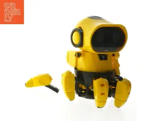 Gul robotlegetøj (str. 17,5 cm)