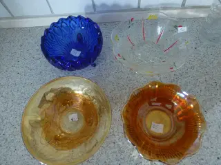 Skåle Glas Små Forskellige 