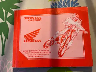 Honda cr 250 1993  håndbog