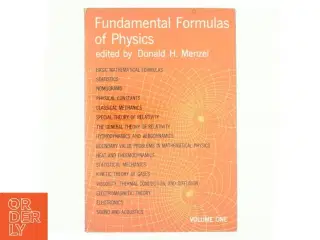 Fundamental formulas of physics af Donald H. Menzel (Bog)