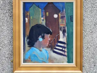 Maleri af Arne A. Hansen (f. 1922-)