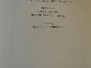 danmarks adels aarbog 2012-2014 årgang ethundrede,