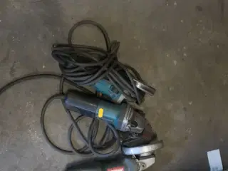 3 stk. vinkelslibere METABO, MAKITA