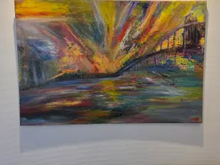 Maleri olie på lærred 