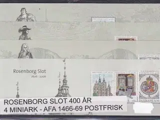 Rosenborg Slot AFA 1466 - 69 Postfrisk