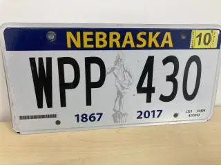 Nebraska US nummerplade 