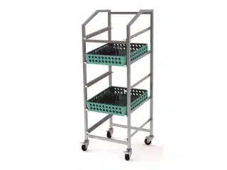 Transportvogn til opvaskekurve 50 x 50 cm