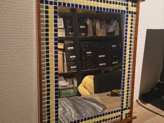 Vintage spejl med mosaik