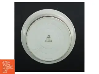 Hvid porcelæn skål og tallerken fra Rrstrand (str. Ø. 23,5 cm)