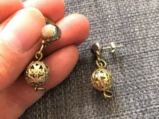 UNIKKE ØRERINGE med perler og ringe