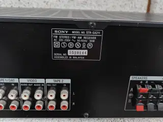 Sony STR-GX211 receiver med riaa amp