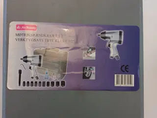 Slagnøglesæt trykluft 1/2''