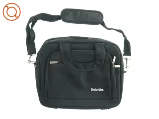 Computertaske med 3 forskellige rum og sidelommer fra Deloitte (str. LB:43x35cm)