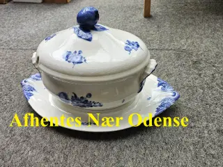 Kongeligt Porcelæn,Terrin/Suppeskål med Fad-Byd