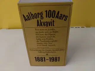 100års Aalborg jubilæum Akvavit 1881-1981