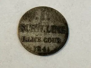 1 Schilling Hamburg 1841