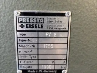 Pressta Eisele PV 8 hjørnepresser