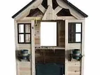 SpinOut legehus i træ Mål: : L112xB106x H144 cm