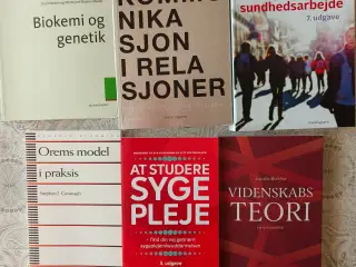 Udvalgte sygeplejebøger, alle som ny