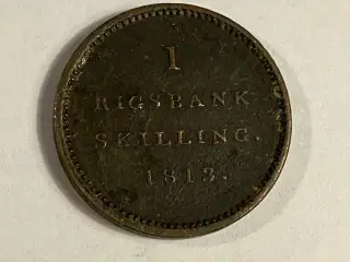 1 Rigsbankskilling 1813 Danmark