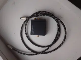 DAC digital HiFi til analog converter m. Kabel 
