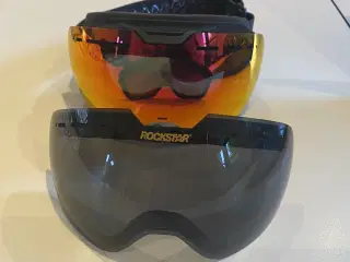 Skibriller og hjelm