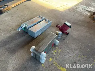 Varmeveksler 3 styk