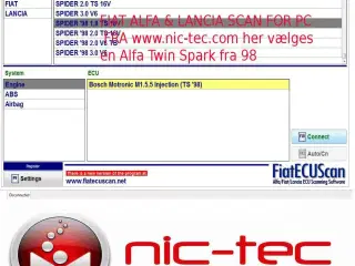 USB Kabel for Alfa Romeo Fiat og Lancia for modeller uden CANBUS