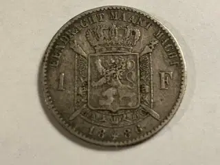 1 Franc Belgium 1886