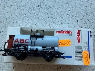 Marklin 4870 DR Køln ABC Tankvogn med Bremsehus Le