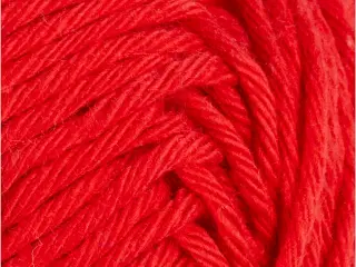 Luksus Bomuldsgarn 8/8 - Mørk Rød, 50g
