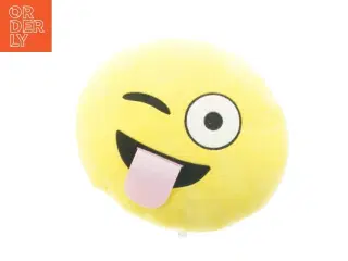 Gul plyspude, smiley (str. 32 x 27 cm)