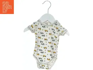 Kortærmet bodystocking med biler og blomster print fra BeKids (str. 50)