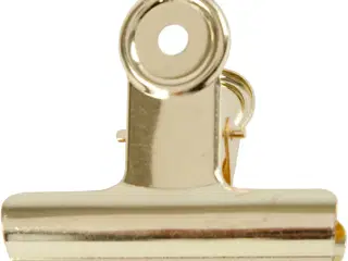 Holdbare metalklemmer i messing - 7,5 cm, 6 stk.