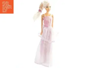 Dukke i lyserød kjole fra Barbie (str. 30 cm)