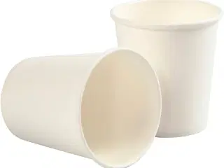 Papbæger, H: 7,8 cm, diam. 7,2 cm, 205 ml, hvid, 50stk./ 1 pk.