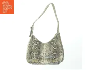 Taske med slangeskindsprint (str. 25x30x6 cm)